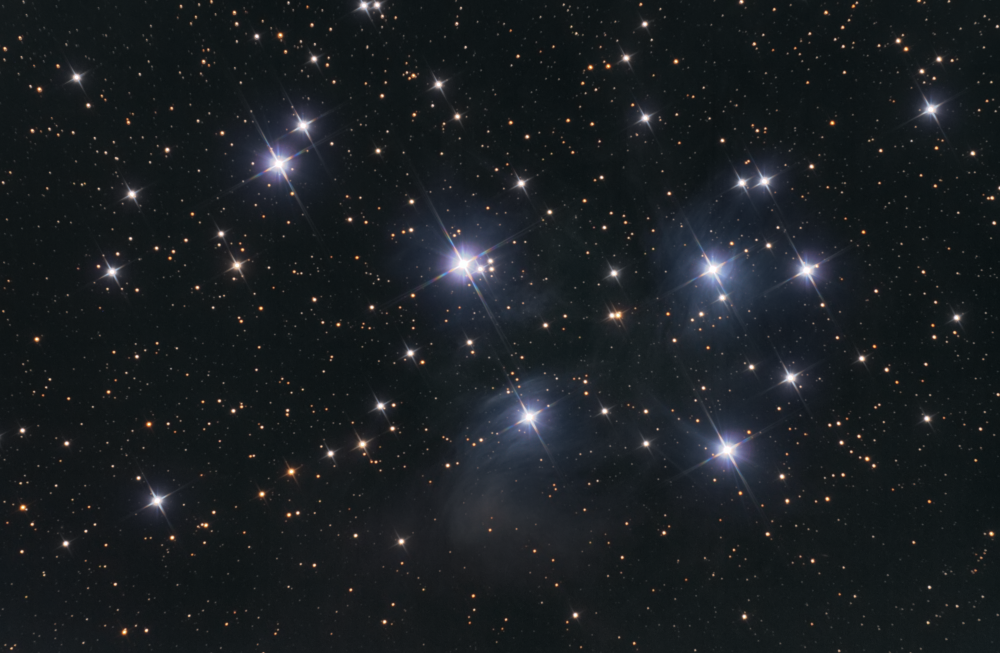 thumbnail image 2 of The Pleiades Star Cluster In Taurus Constellation 2 of 14